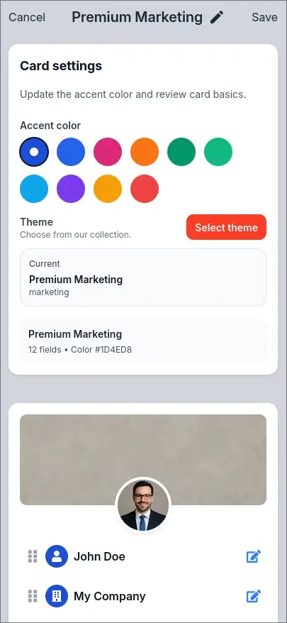 Creating a free digital business card on Cardikit