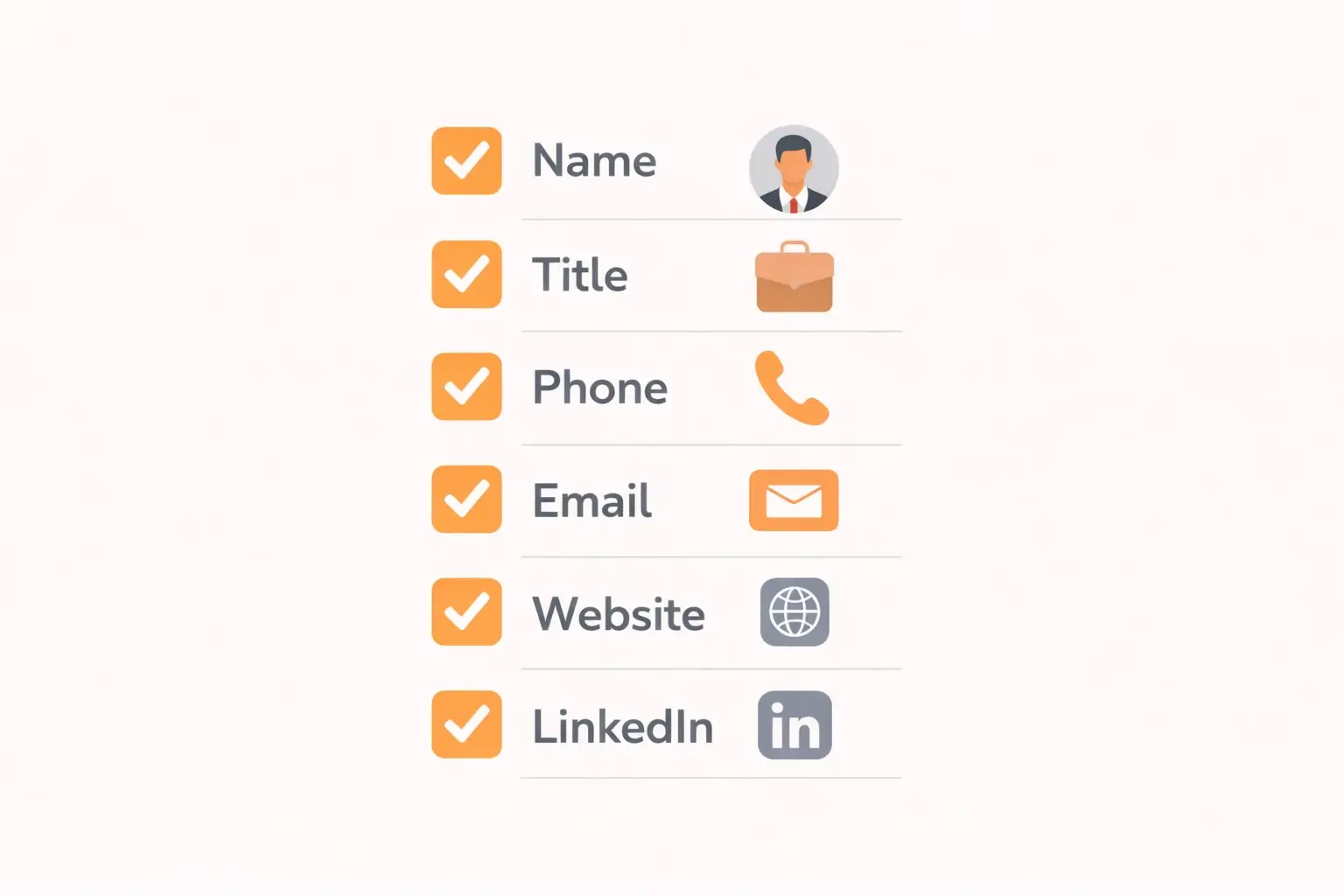 What to include on a digital business card